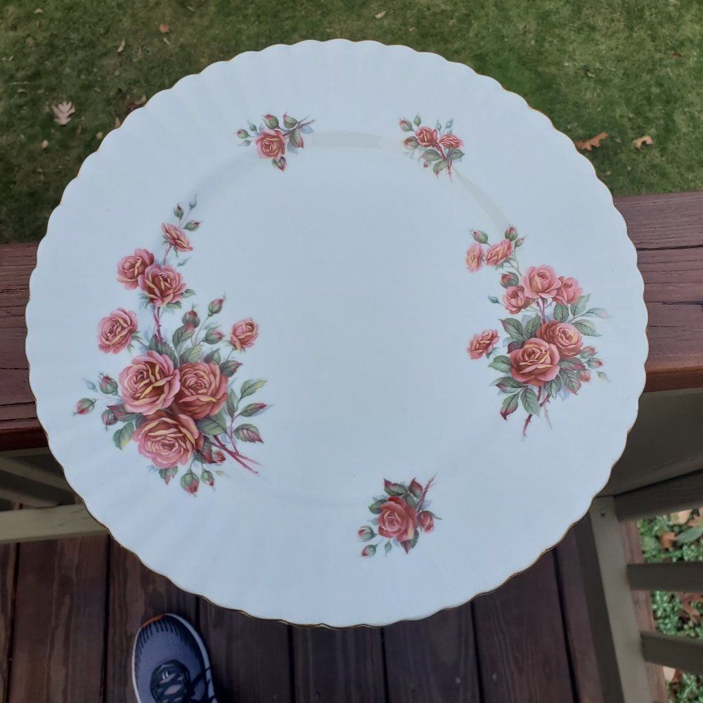 3 Plates Royal Albert Centennial Rose 2 Dinner 1 Salad Plate Bone China England - Picture 6 of 9